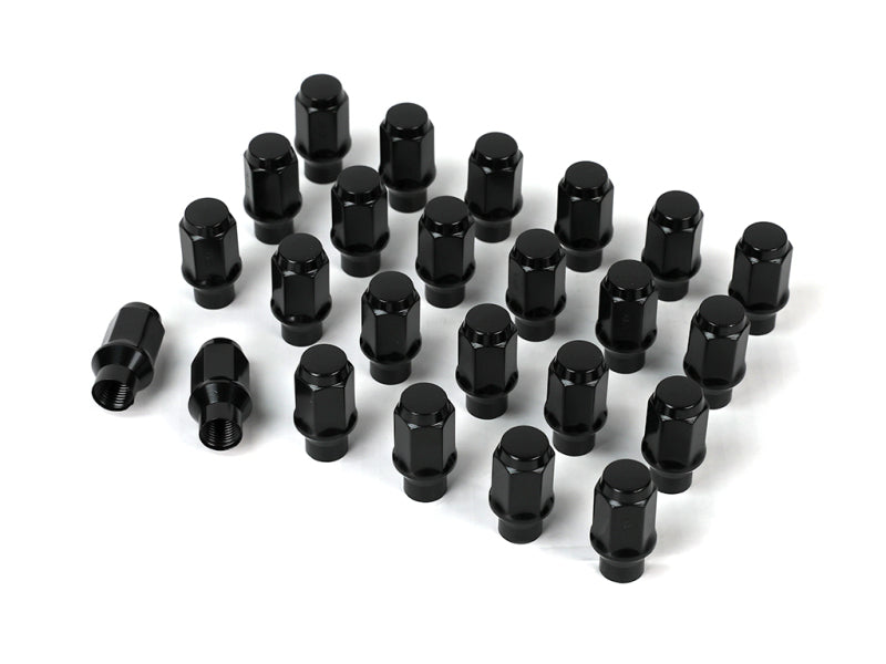 ICON 89141524B-ET - ICO89141524B-ET - ICON Alloys Lug Nut Kit Black - 14x1.5 - 24 Lug Nuts w/ Custom Shank - Shipped in Europe - Tuningsupply.com