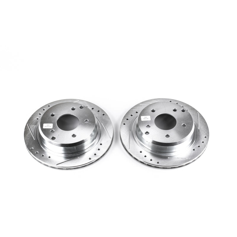 PowerStop AR8221XPR - PSBAR8221XPR - Power Stop 84-87 Chevrolet Corvette Rear Evolution Drilled & Slotted Rotors - Pair - Shipped in Europe - Tuningsupply.com
