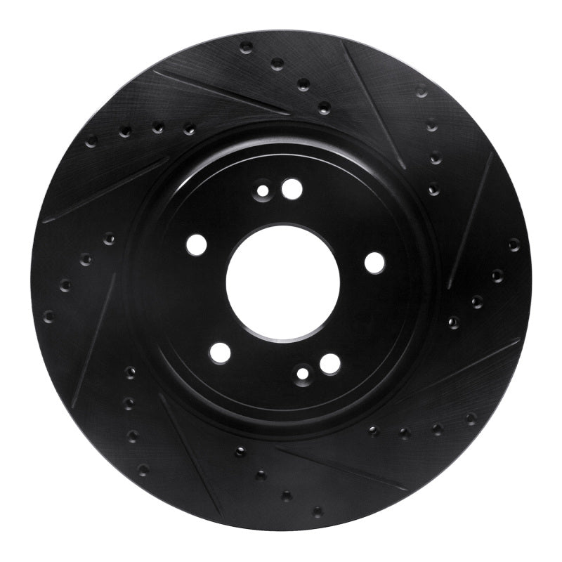 R1 Concepts 633-21040R - RNC633-21040R - R1 18-23 Genesis G70 Front Right Drilled & Slotted Black Brake Rotor - Shipped in Europe - Tuningsupply.com