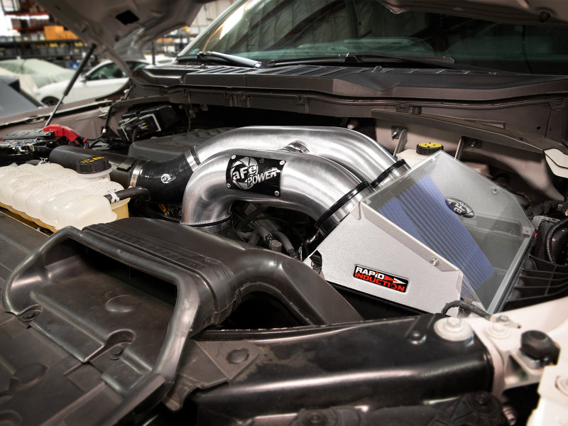 aFe 52-10015RH - AFE52-10015RH - aFe Rapid Induction Pro 5R Cold Air Intake System Brushed 21-22 Ford F-150 Raptor V6-3.5L (tt) - Shipped in Europe - Tuningsupply.com