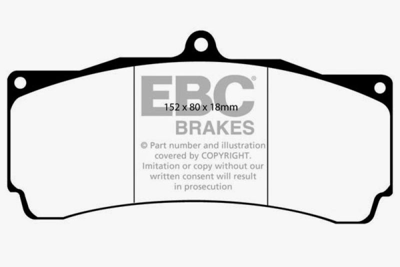 EBC DP3006C - EBCDP3006C - EBC Brakes Redstuff Ceramic Brake Pads - Shipped in Europe - Tuningsupply.com