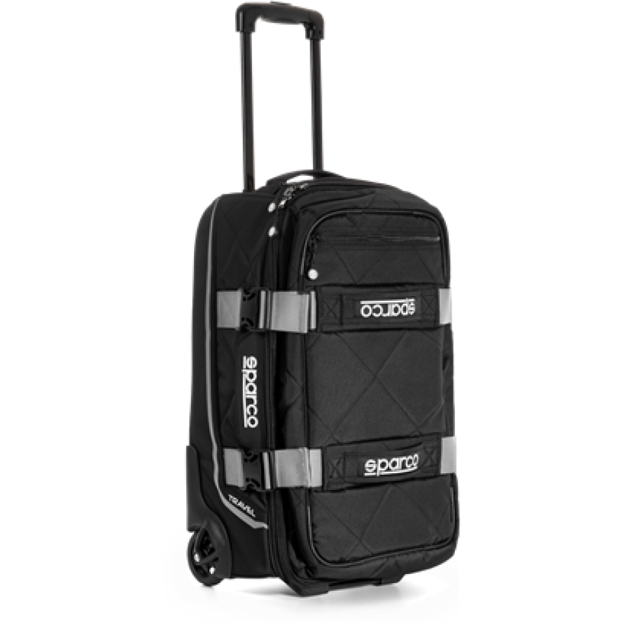 SPARCO 016438NRSI - SPA016438NRSI - Sparco Bag Tavel BLK/SIL - Shipped in Europe - Tuningsupply.com