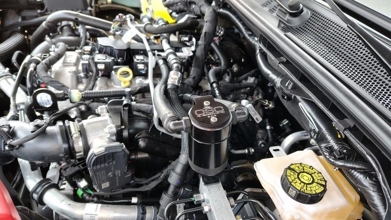 J&L 3059P-B - JLT3059P-B - J&L 2025 Ford Bronco 2.3L/ 23-25 Ford Ranger 2.3L Separator 3.0 PCV Side - Black Anodized - Shipped in Europe - Tuningsupply.com