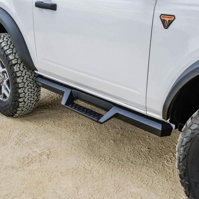 Westin 56-14185 - WES56-14185 - Westin/HDX 2021+ Ford Bronco (2-Door) Drop Nerf Step Bars - Textured Black - Shipped in Europe - Tuningsupply.com