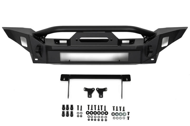 DV8 Offroad - DVEFBJL-07 - DV8 Offroad 18-23 Jeep Wrangler JL / 20-23 Jeep Gladiator JT FS-7 Mid-Width Winch Front Bumper - Shipped in Europe - Tuningsupply.com