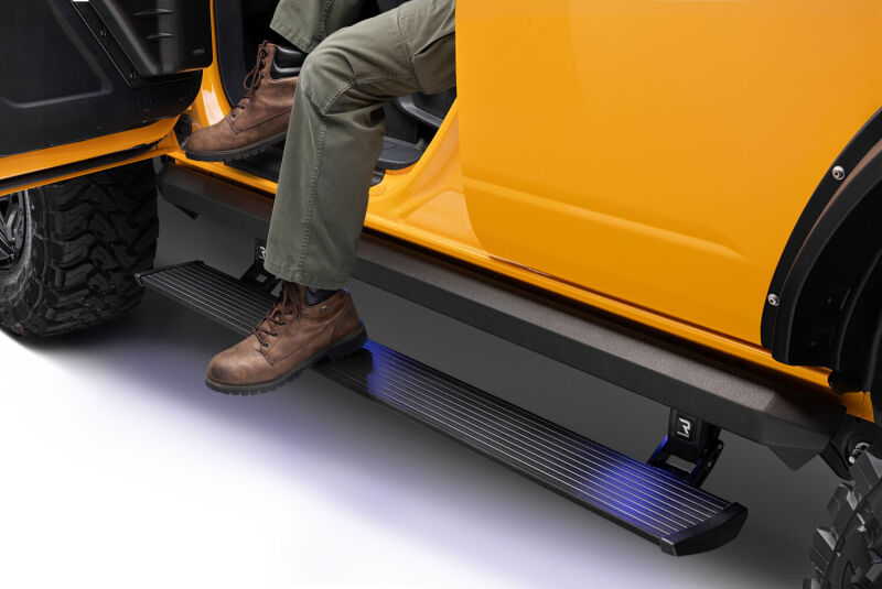 AMP Research - AMP77140-01A - AMP Research 21-23 Ford Bronco 4 Door (Excl. Raptor) XL PowerStep - Black - Shipped in Europe - Tuningsupply.com