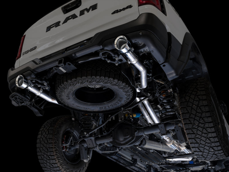 AWE Tuning 3015-32630 - AWE3015-32630 - AWE Tuning 2025+ RAM 1500 RHO 3.0 I6 TT 0FG Dual Rear Exit Cat-Back Exhaust - Chrome Silver Tips - Shipped in Europe - Tuningsupply.com