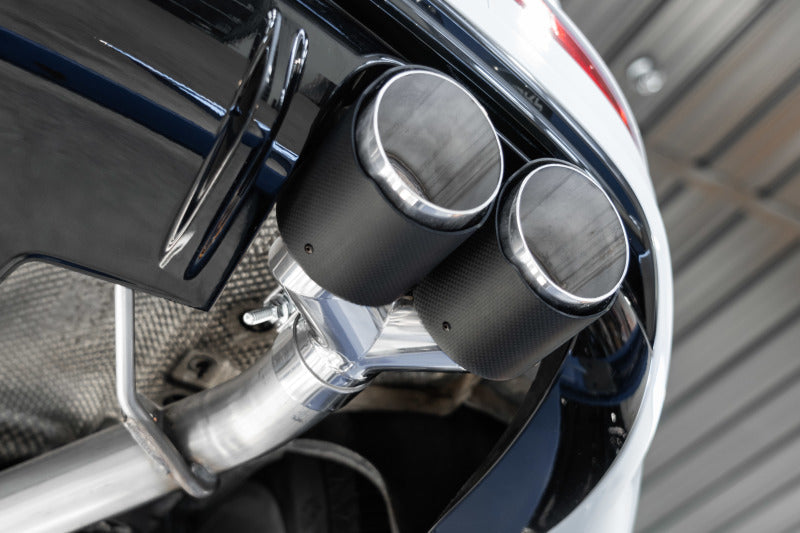 MBRP PS56033CF - MBRPS56033CF - MBRP 14-17 Audi SQ5 3.0T Dual Rear Exit Axle Back w/ Quad Carbon Fiber Tips - T304 - Shipped in Europe - Tuningsupply.com