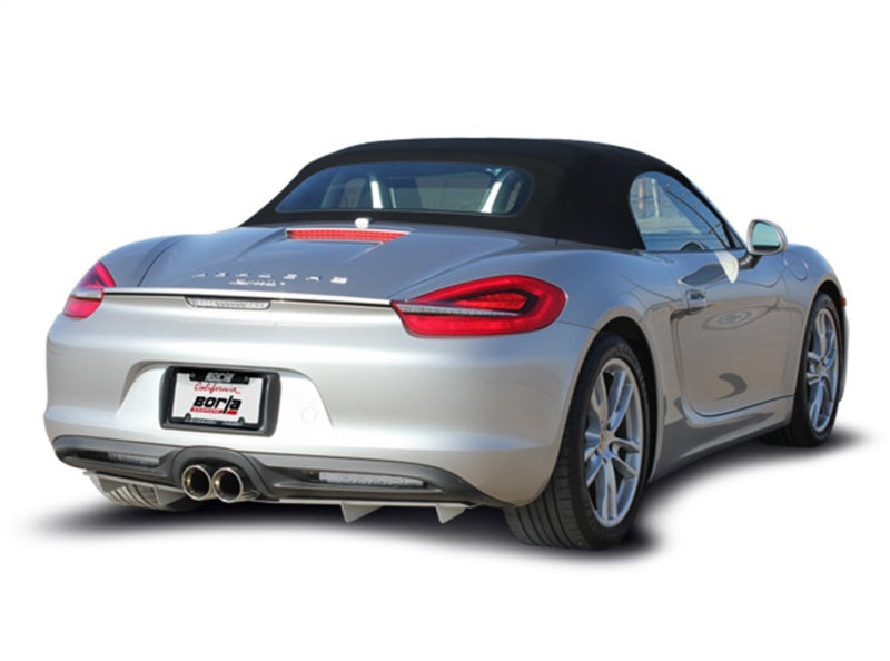 Borla 140534 - BOR140534 - Borla 14-15 Porsche Cayman/Boxster (981) RWD 2Dr Dual Center Rear Exit Catback 4in Tip Exhaust Sys - Shipped in Europe - Tuningsupply.com