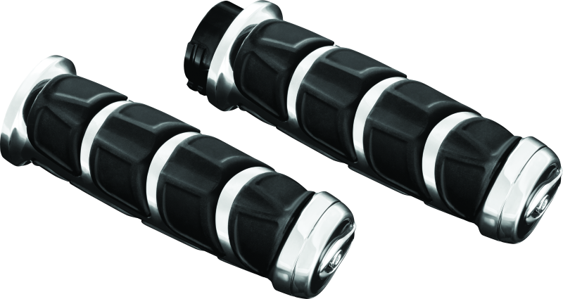 Kuryakyn 6375 - KUR6375 - Kuryakyn Kinetic Grips Metric Chrome - Shipped in Europe - Tuningsupply.com