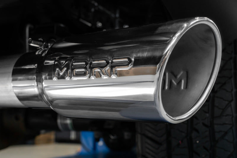MBRP PS5211BLK - MBRPS5211BLK - MBRP 2021+ Ford F-150 2.7L/ 3.5L Ecoboost 5.0L Single Side 3in Black Coated Catback Exhaust - Shipped in Europe - Tuningsupply.com
