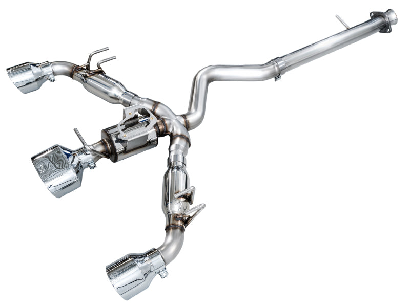 AWE Tuning 3020-52472 - AWE3020-52472 - AWE 23-24 Toyota GR Corolla Track Edition Catback Exhaust - Chrome Silver Tips - Shipped in Europe - Tuningsupply.com