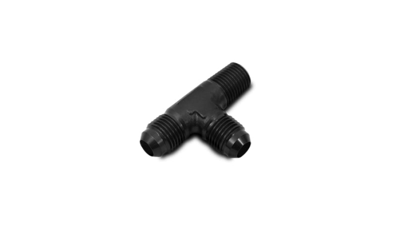 Vibrant 10472 - VIB10472 - Vibrant -6AN x 1/4in NPT Flare to Pipe On Run Tee Adapter Fitting - Aluminum - Shipped in Europe - Tuningsupply.com