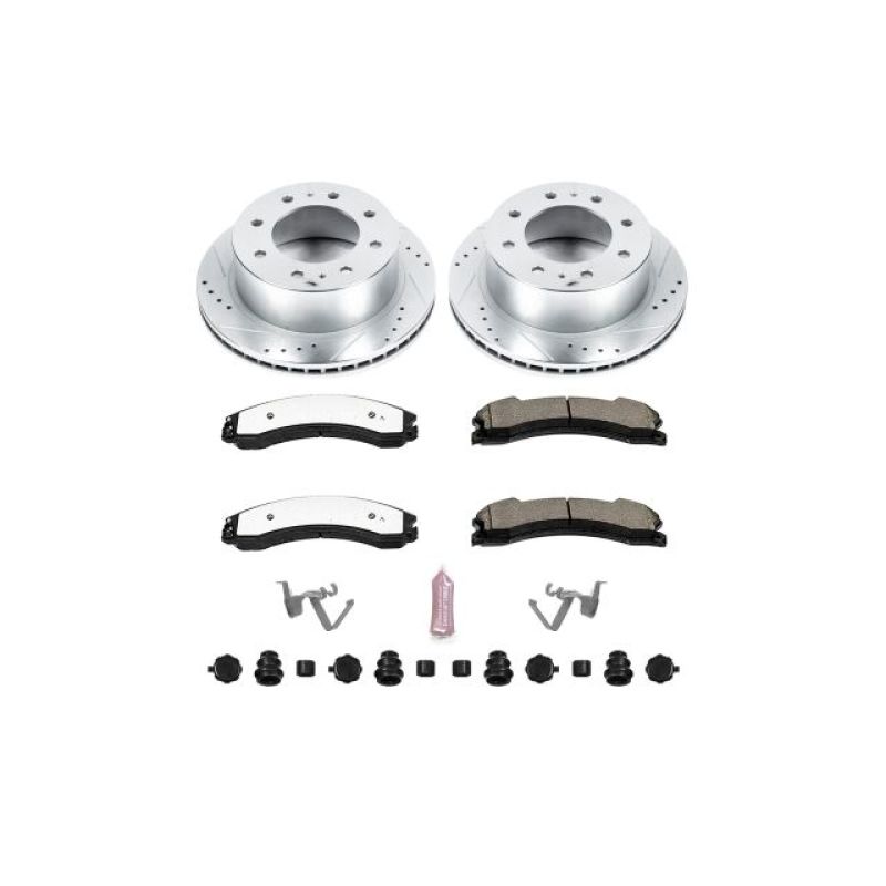 PowerStop K6993-36 - PSBK6993-36 - Power Stop 15-20 GMC Sierra 2500 HD Rear Z36 Truck & Tow Brake Kit - Shipped in Europe - Tuningsupply.com