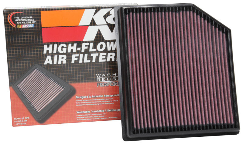 K&N Engineering 33-5077 - KNN33-5077 - K&N 2018 Jeep Grand Cherokee V8-6.2L F/I Replacement Drop In Air Filter - Shipped in Europe - Tuningsupply.com