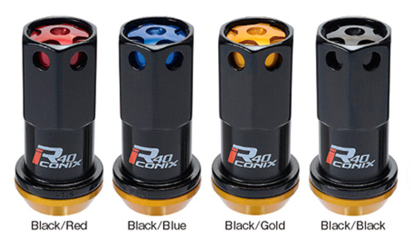 Project Kics WZRC13K - PJKWZRC13K - Project Kics 12X1.25 Black R40 Lug Nut - Single - Shipped in Europe - Tuningsupply.com