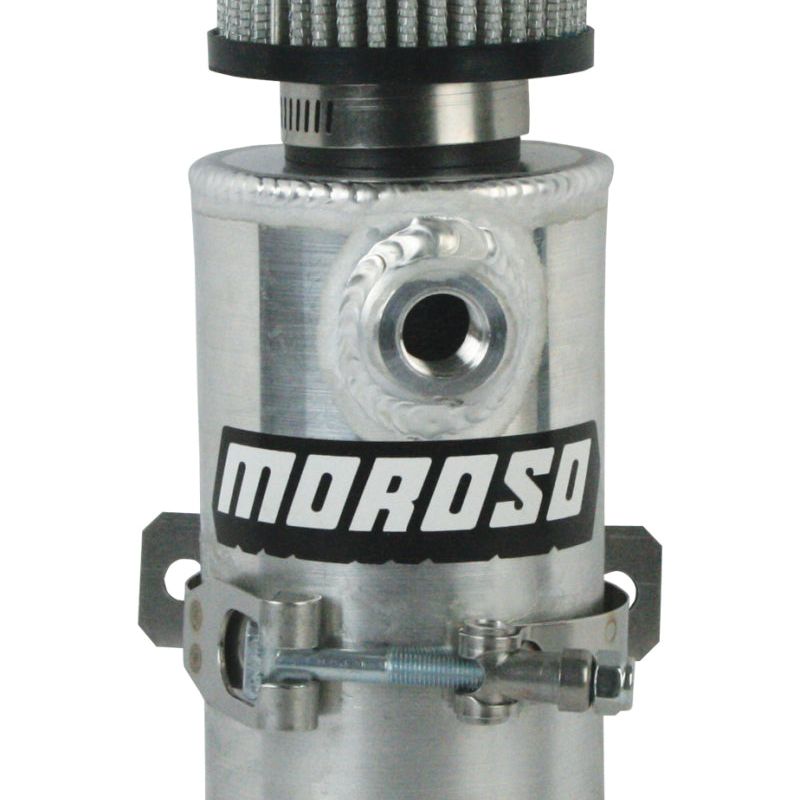 Moroso 85473 - MOR85473 - Moroso Breather Tank/Catch Can - Two 3/8 NPT Female Fittings - Aluminum - Shipped in Europe - Tuningsupply.com