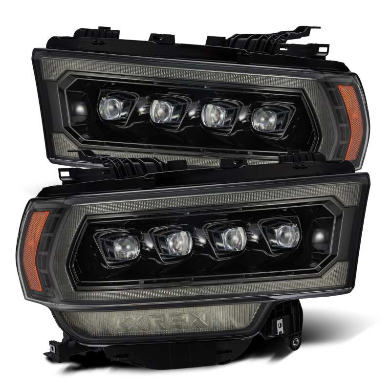 AlphaRex - ARX880552 - AlphaRex 19-21 Ram 2500 NOVA LED Proj Headlights Plank Style Alpha Blk w/Activ Light/Seq Signal/DRL - Shipped in Europe - Tuningsupply.com