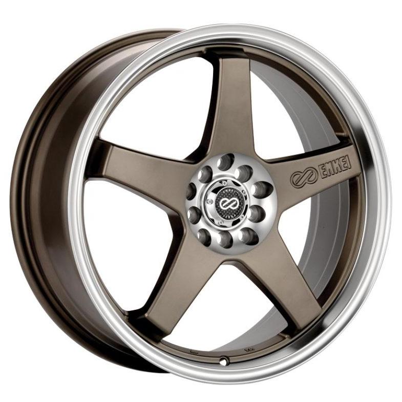 Enkei 446-770-0238ZP - ENK446-770-0238ZP - Enkei EV5 17x7 5x100/114.3 38mm Offset 72.6 Bolt Diameter Matte Bronze w/ Machined Lip Wheel - Shipped in Europe - Tuningsupply.com