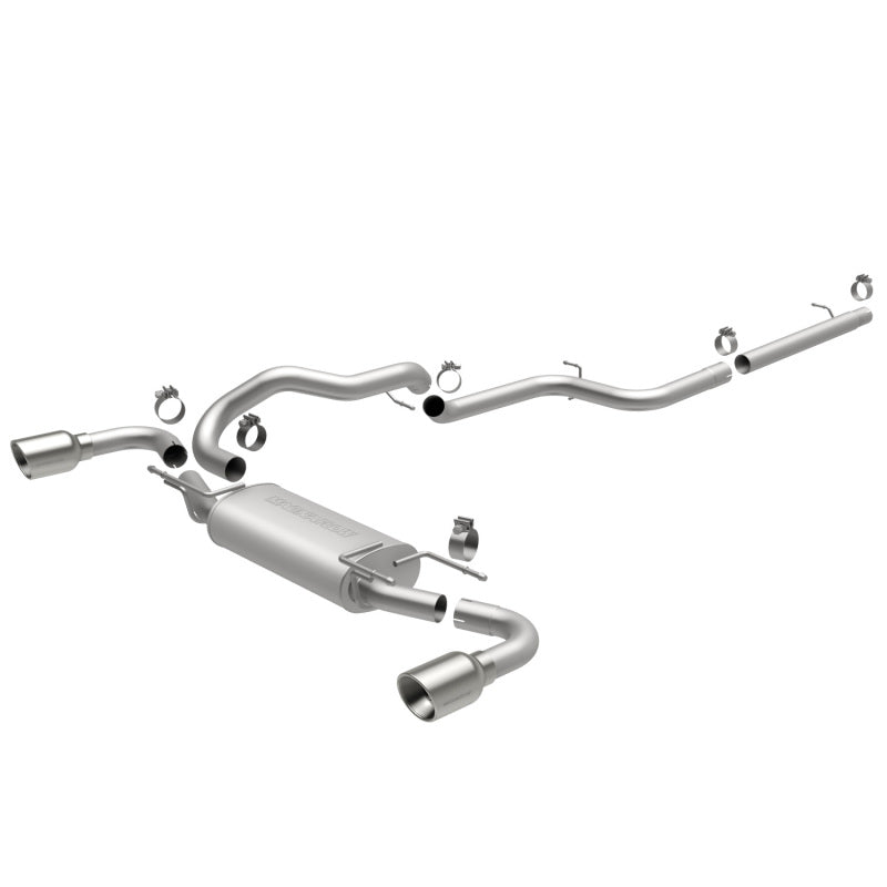 Magnaflow 15146 - MAG15146 - MagnaFlow 10-12 Mazda 3 L4 2.5L Hatchback Split Rear Exit Stainless Cat Back Performance Exhaust - Shipped in Europe - Tuningsupply.com