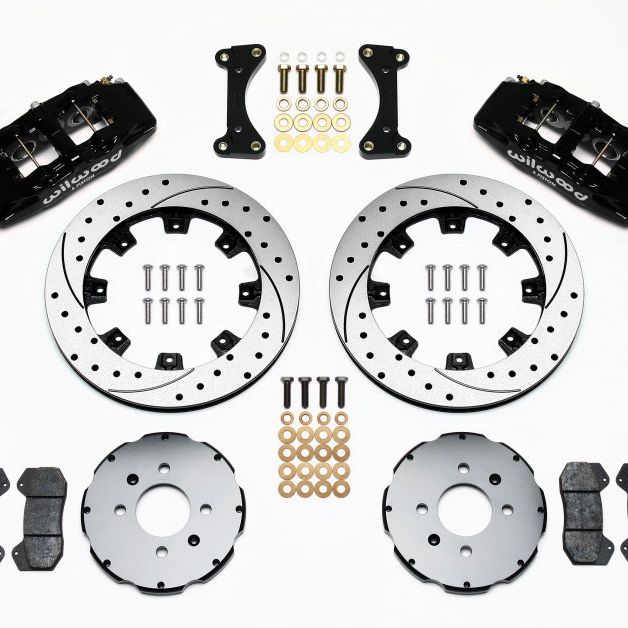 Wilwood 140-10735-D - WIL140-10735-D - Wilwood Dynapro 6 Front Hat Kit 12.19in Drilled 94-01 Honda/Acura w/262mm Disc - Shipped in Europe - Tuningsupply.com