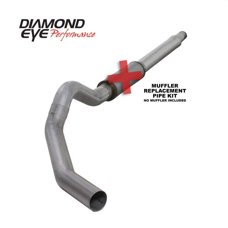 Diamond Eye Performance - DEPK5344A-RP - Diamond Eye KIT 5in Catback MFLR RPLCMENT PIPE Single AL: 03-07 FORD 6.0L F250/F350 - Shipped in Europe - Tuningsupply.com