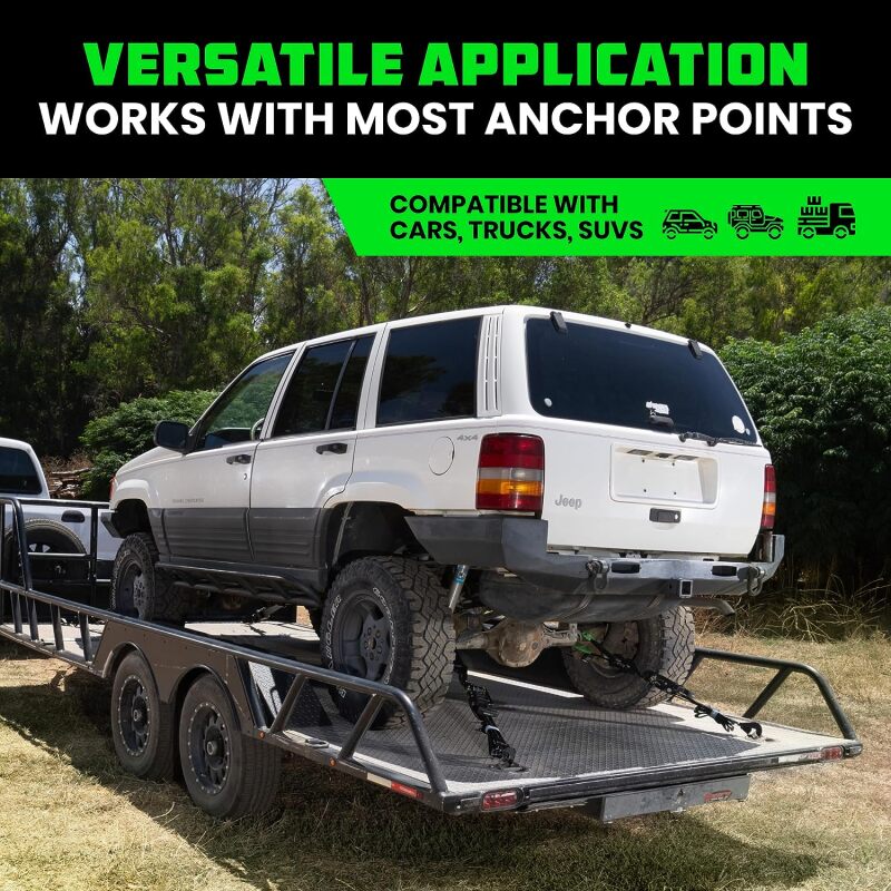 Rhino USA TD-VS2INKIT-SNAP - RSATD-VS2INKIT-SNAP - Rhino USA Heavy Duty Vehicle Tie Down Kit (Snap Hook) - Shipped in Europe - Tuningsupply.com