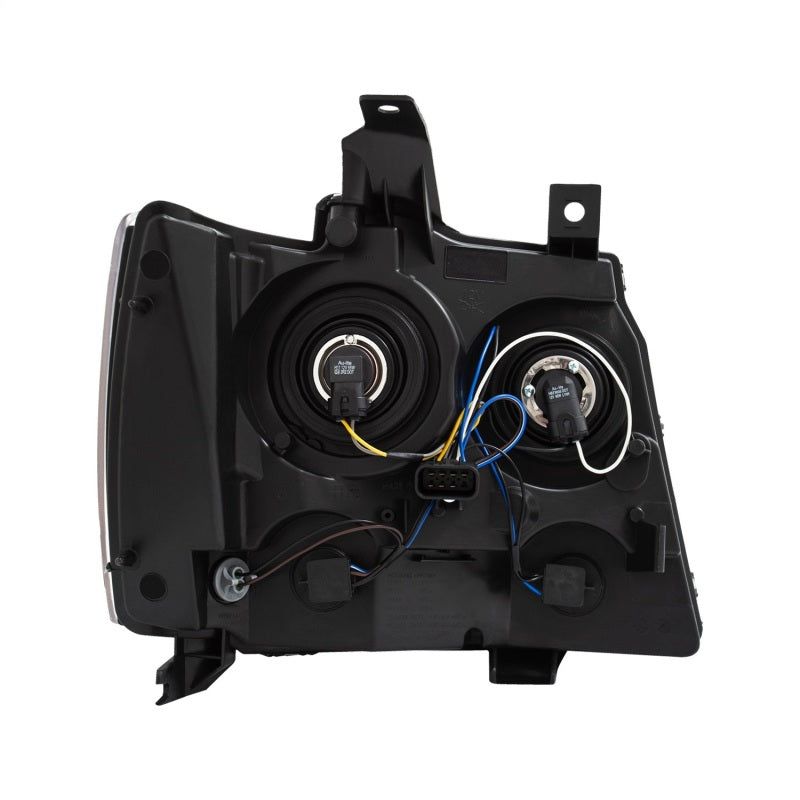 ANZO 111392 - ANZ111392 - ANZO 2007-2014 Chevrolet Tahoe/Suburban Crystal Headlights Black - Shipped in Europe - Tuningsupply.com