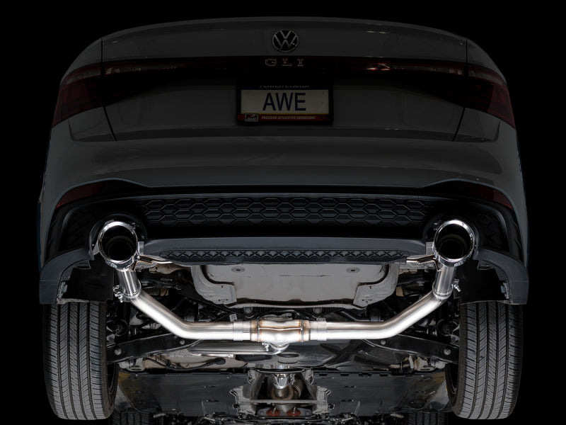 AWE Tuning 3020-32275 - AWE3020-32275 - AWE Tuning 22-25 Volkswagen Jetta GLI Track Edition Exhaust - Chrome Silver Tips - Shipped in Europe - Tuningsupply.com