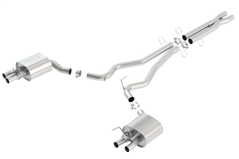 Borla 140684 - BOR140684 - Borla 15-16 Ford Mustang Shelby GT350 5.2L ATAK Cat Back Exhaust (Uses Factory Valence) - Shipped in Europe - Tuningsupply.com
