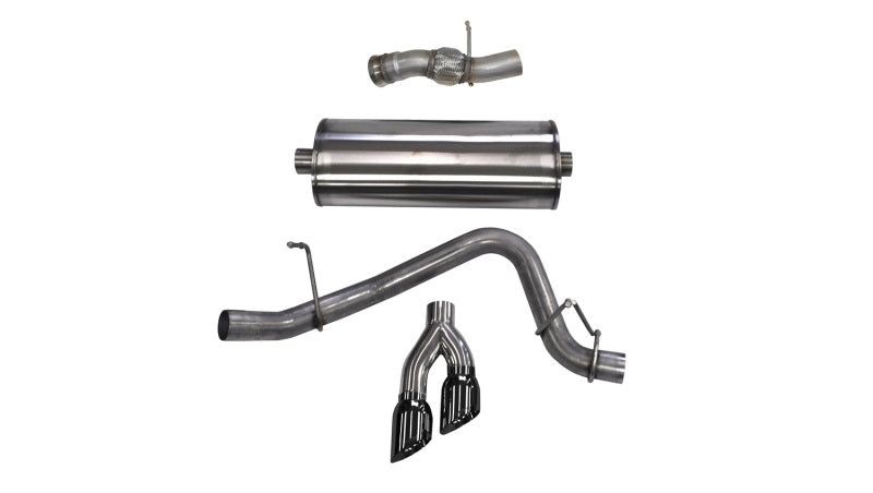 CORSA Performance 14826BLK - COR14826BLK - Corsa 2015-2020 GMC Yukon Denali 6.2L V8 Single Side Exit Cat-Back Exhaust w/ Polished Black Tips - Shipped in Europe - Tuningsupply.com