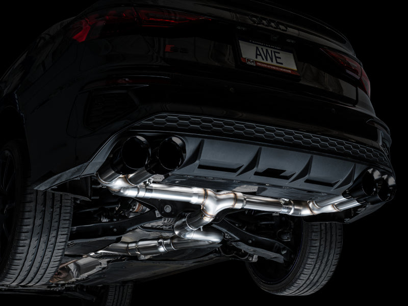 AWE Tuning 3020-43897 - AWE3020-43897 - AWE 22-24 Audi 8Y S3 Track Edition Exhaust - Diamond Black Tips - Shipped in Europe - Tuningsupply.com