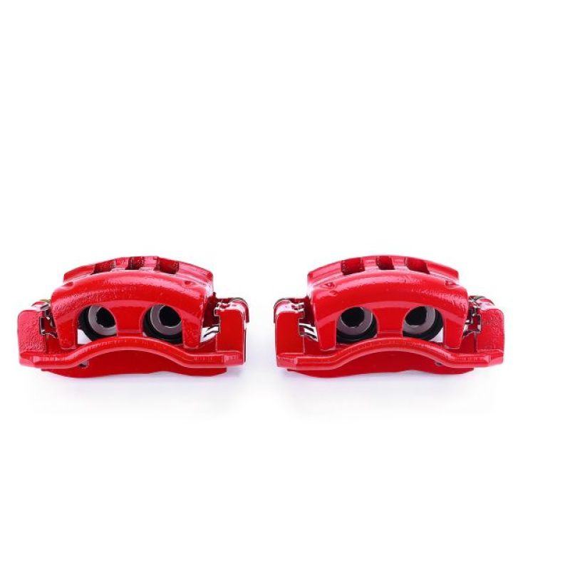 PowerStop S4840 - PSBS4840 - Power Stop 03-11 Ford Crown Victoria Front Red Calipers w/Brackets - Pair - Shipped in Europe - Tuningsupply.com