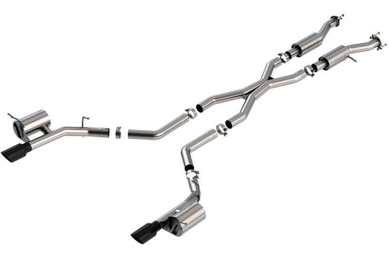 Borla 140885BC - BOR140885BC - Borla 2021+ Dodge Durango SRT Hellcat 6.2L V8 AWD S-Type Cat-Back Exhaust System - Black Chrome Tips - Shipped in Europe - Tuningsupply.com