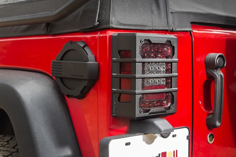 Rugged Ridge 11226.05 - RUG11226.05 - Rugged Ridge 07-18 Jeep Wrangler JK Black Elite Tail Light Guards - Shipped in Europe - Tuningsupply.com