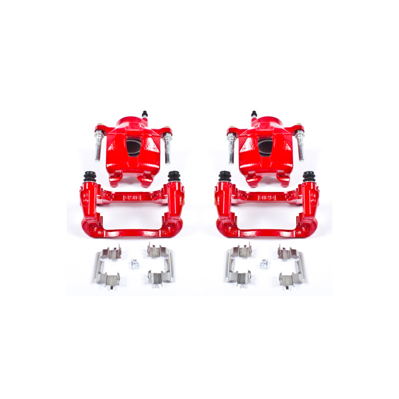 PowerStop S2580A - PSBS2580A - Power Stop 05-10 Scion tC Front Red Calipers w/Brackets - Pair - Shipped in Europe - Tuningsupply.com