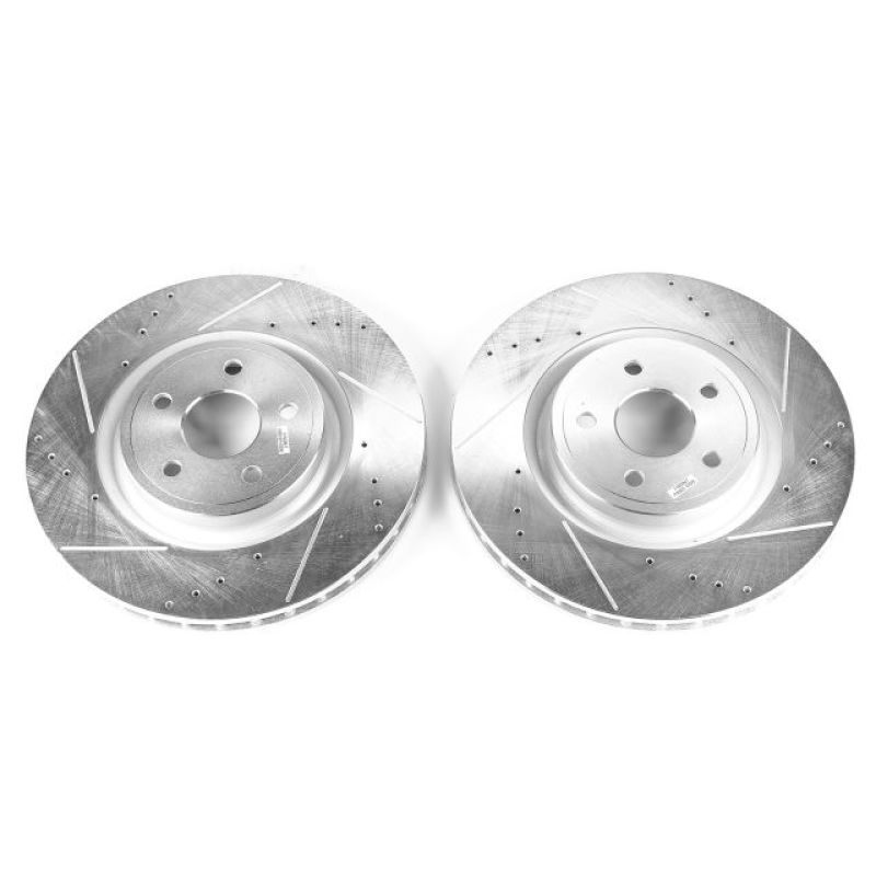 PowerStop AR83080XPR - PSBAR83080XPR - Power Stop 12-20 Jeep Grand Cherokee Front Drilled & Slotted Rotor - Pair - Shipped in Europe - Tuningsupply.com