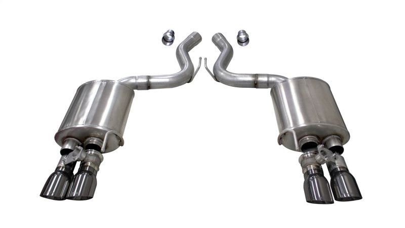 CORSA Performance 21002GNM - COR21002GNM - Corsa 2018-2023 Ford Mustang GT Fastback 5.0L 3in Sport Axle-Back Exhaust w/ 4in Gunmetal Tips - Shipped in Europe - Tuningsupply.com