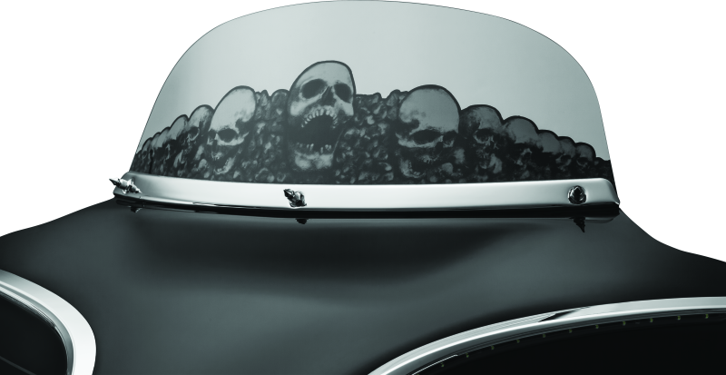 Kuryakyn 1310 - KUR1310 - Kuryakyn Smooth Windshield Trim 96-13 Touring Chrome - Shipped in Europe - Tuningsupply.com