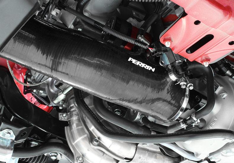 Perrin Performance PSP-INT-424BK - PERPSP-INT-424BK - PERRIN 15-21 Subaru WRX / 14-18 Forester XT Turbo Inlet Hose 3in. w/ Turbo Adapter Flange - Black - Shipped in Europe - Tuningsupply.com