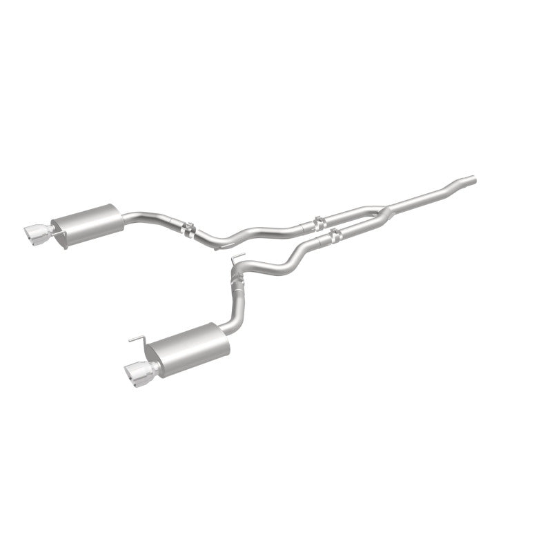 Magnaflow 19097 - MAG19097 - MagnaFlow Cat Back, SS, 2.5in, Street, Dual Split Polished 4.5in Tips 2015 Ford Mustang Ecoboost - Shipped in Europe - Tuningsupply.com
