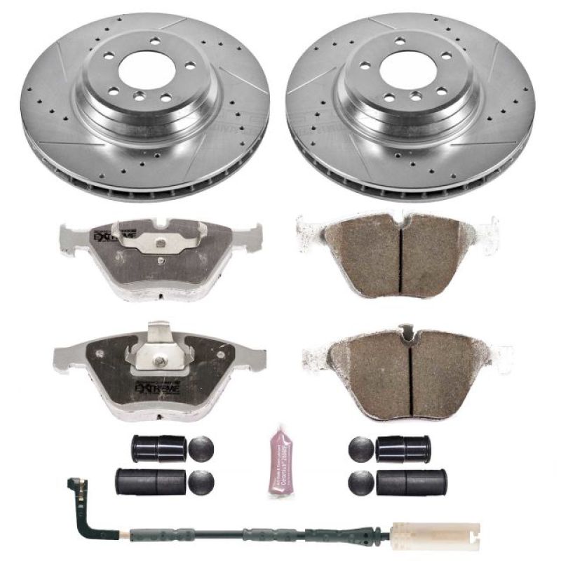 PowerStop K3015-26 - PSBK3015-26 - Power Stop 2009 BMW 335i xDrive Front Z26 Street Warrior Brake Kit - Shipped in Europe - Tuningsupply.com
