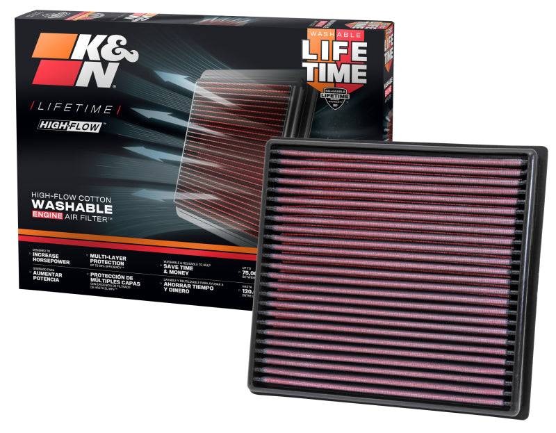 K&N Engineering 33-3002 - KNN33-3002 - K&N 12 Isuzu D-Max 2.5L L4 DSL Replacement Air Filter - Shipped in Europe - Tuningsupply.com