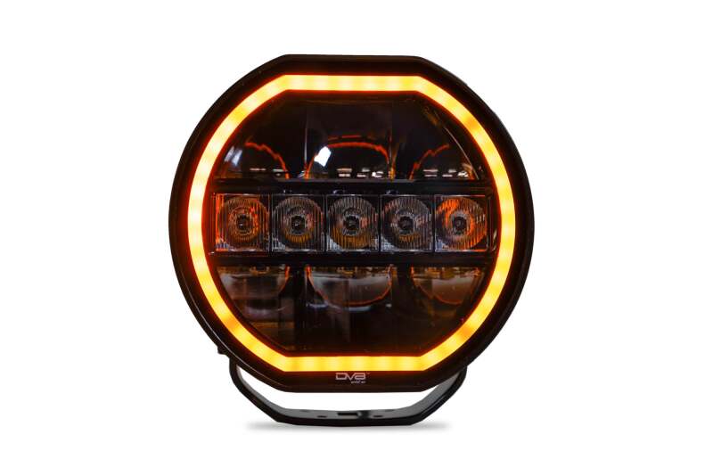 DV8 Offroad BE7RW108W-H - DVEBE7RW108W-H - DV8 Offroad 7in Halo Elite Round Light w/ Accent Halo - White/Amber - Shipped in Europe - Tuningsupply.com