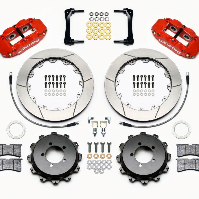 Wilwood 140-12871-R - WIL140-12871-R - Wilwood Narrow Superlite 4R Rear Kit 12.88in Red 2012-Up Toyota / Scion FRS w/Lines - Shipped in Europe - Tuningsupply.com