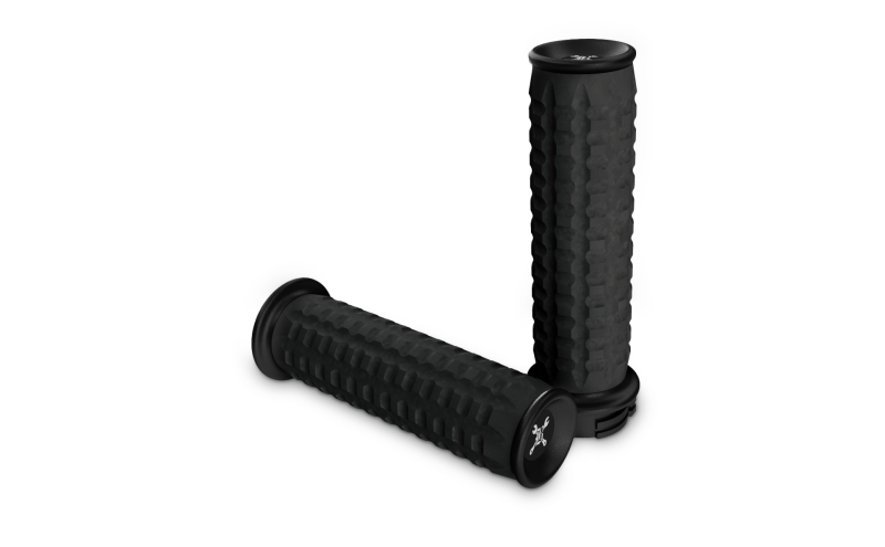 Burly Brand B16-1010TB - BURB16-1010TB - Burly Brand 82-17 H-D Dual Cable Set Reaper Handle Grip Set - Textured Black - Shipped in Europe - Tuningsupply.com