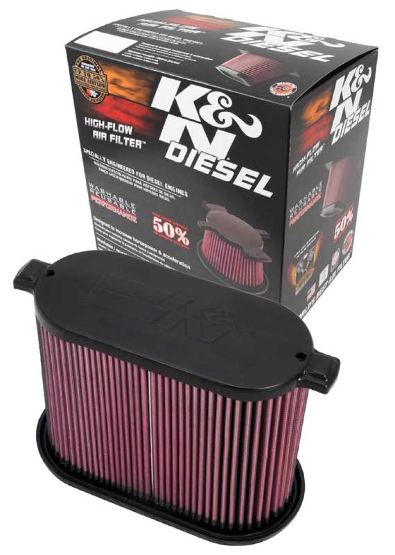 K&N Engineering E-0785 - KNNE-0785 - K&N 08-10 Ford F250 Super Duty 6.4L Drop In Air Filter - Shipped in Europe - Tuningsupply.com