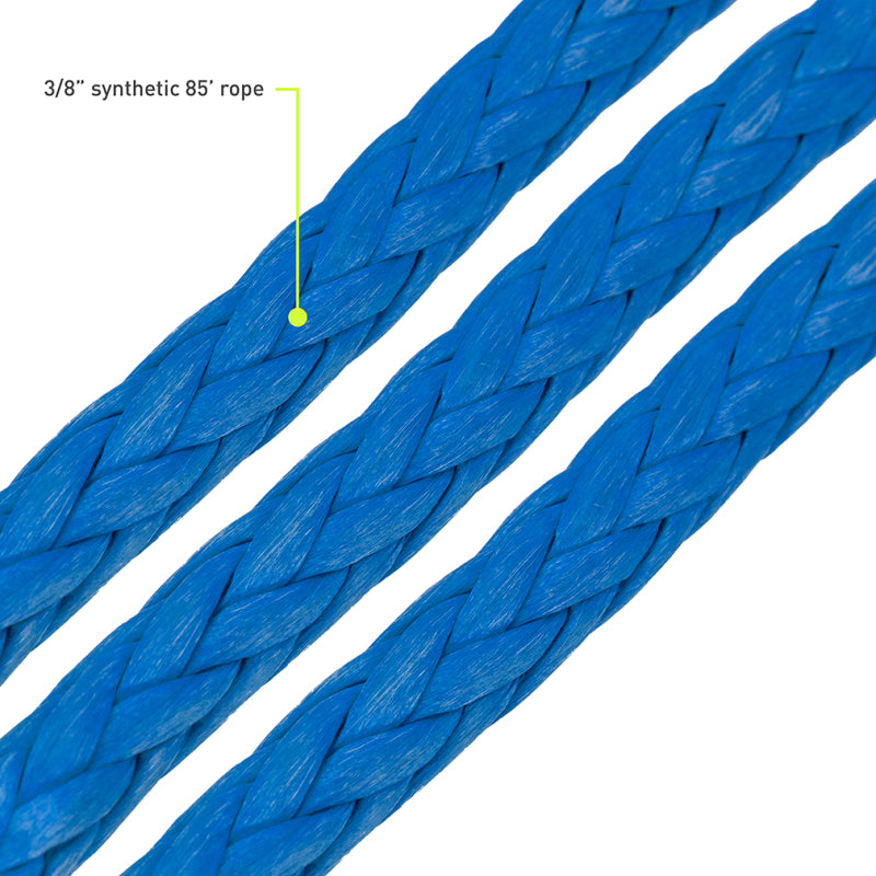Borne Off-Road BNWN-SR-38-85KBL - BRNBNWN-SR-38-85KBL - Borne Off-Road Winch Hook - 3/8in Rope - Hand Strap - Blue - Shipped in Europe - Tuningsupply.com