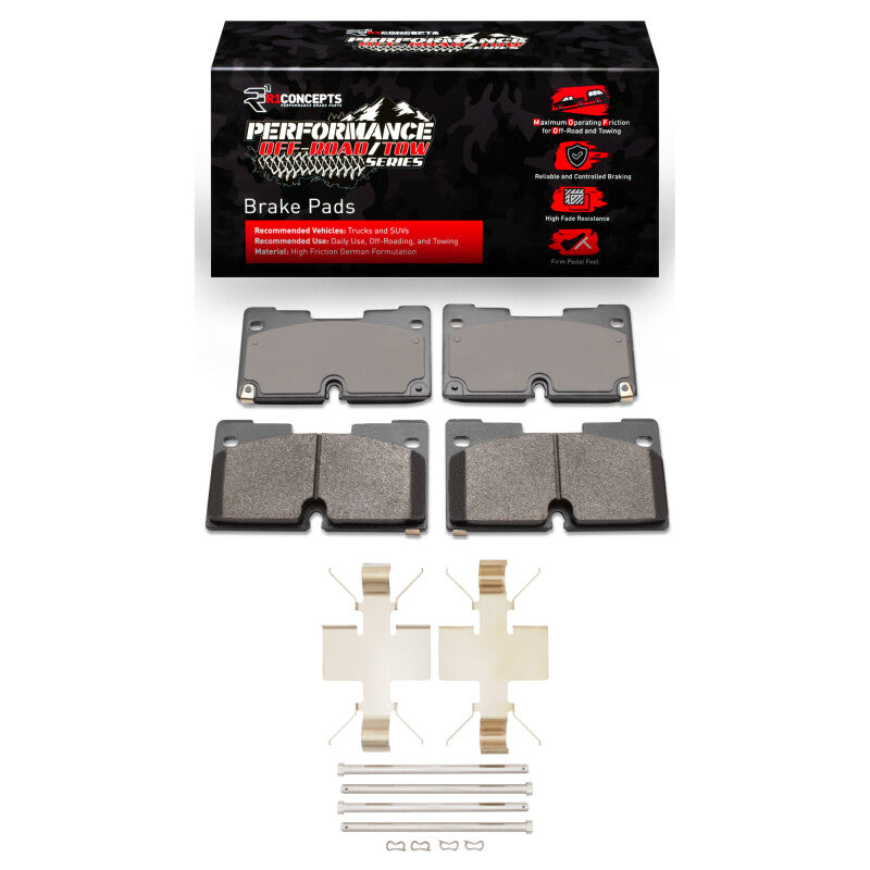 R1 Concepts 2400-2173-01 - RNC2400-2173-01 - R1 2019-2025 Cadillac Escalade Front Performance Off-Road/Tow Brake Pads & Hardware Kit - Shipped in Europe - Tuningsupply.com
