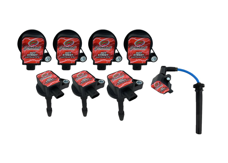 Granatelli Motor Sports 28-1818HS - GMS28-1818HS - Granatelli 18-23 Ford 5.0L 4V Hot Street Coil-On-Plug Wire Conn Kit w/Coil Packs (50K Volts) - Shipped in Europe - Tuningsupply.com
